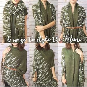 🌼Lularoe knit Mimi cobalt blue poncho